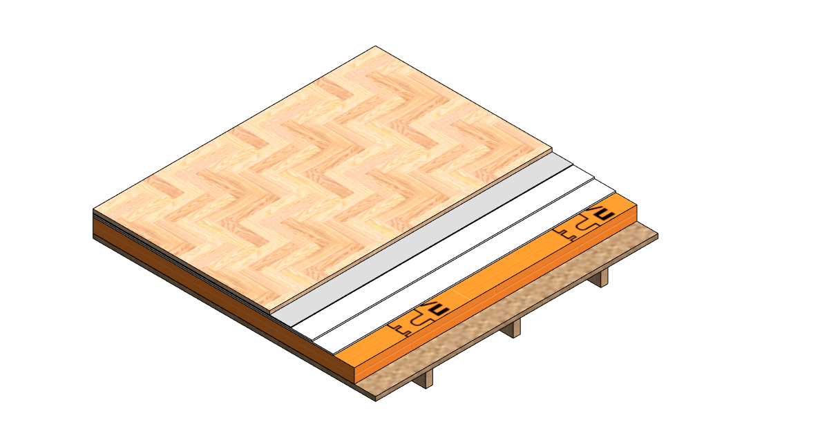 Схема утепления поверх деревянных лаг